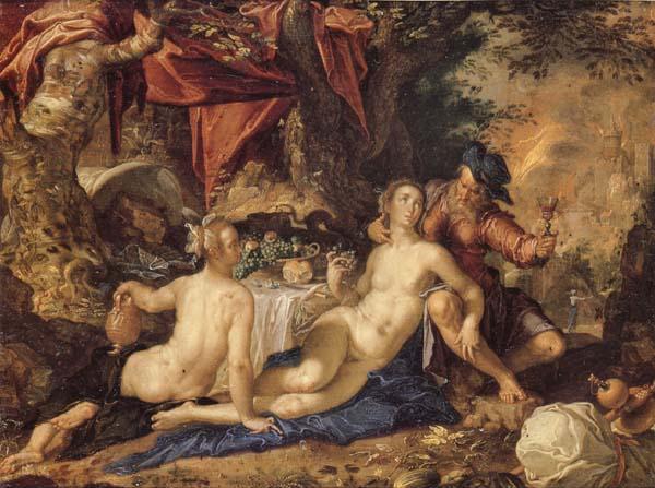 Joachim Wtewael Lot and His Daughter oil painting picture